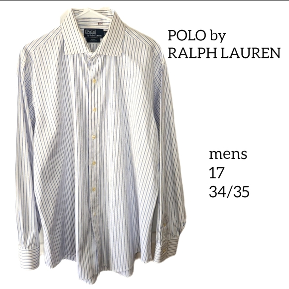 POLO BY RALPH LAUREN MENS DRESS SHIRT SIZE NECK 17 - Picture 1 of 5